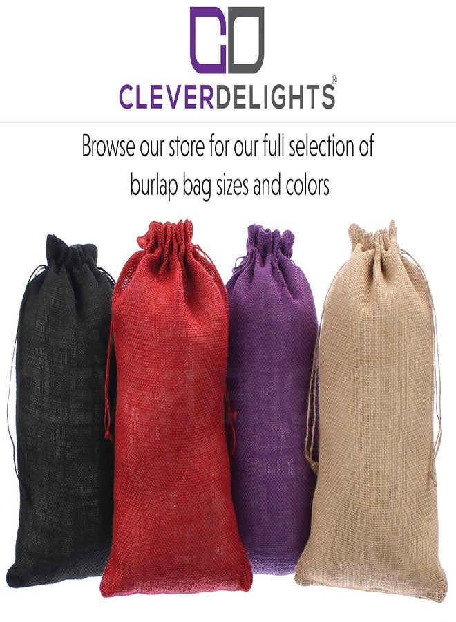 CleverDelights 18" x 24" Burlap Bags - 2 Pack - 18x24 Inch Jute Burlap Drawstring Sacks - Image 4